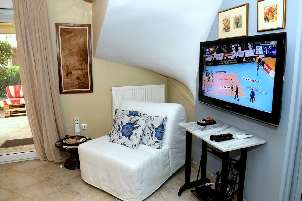 אגיה טריאדה Studio On The Beach With Private Garden מראה חיצוני תמונה